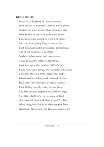 Peace Be To England If That War Return