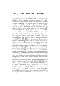 Henry David Thoreau - Walking