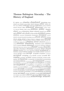 Thomas Babington Macaulay - The History of England